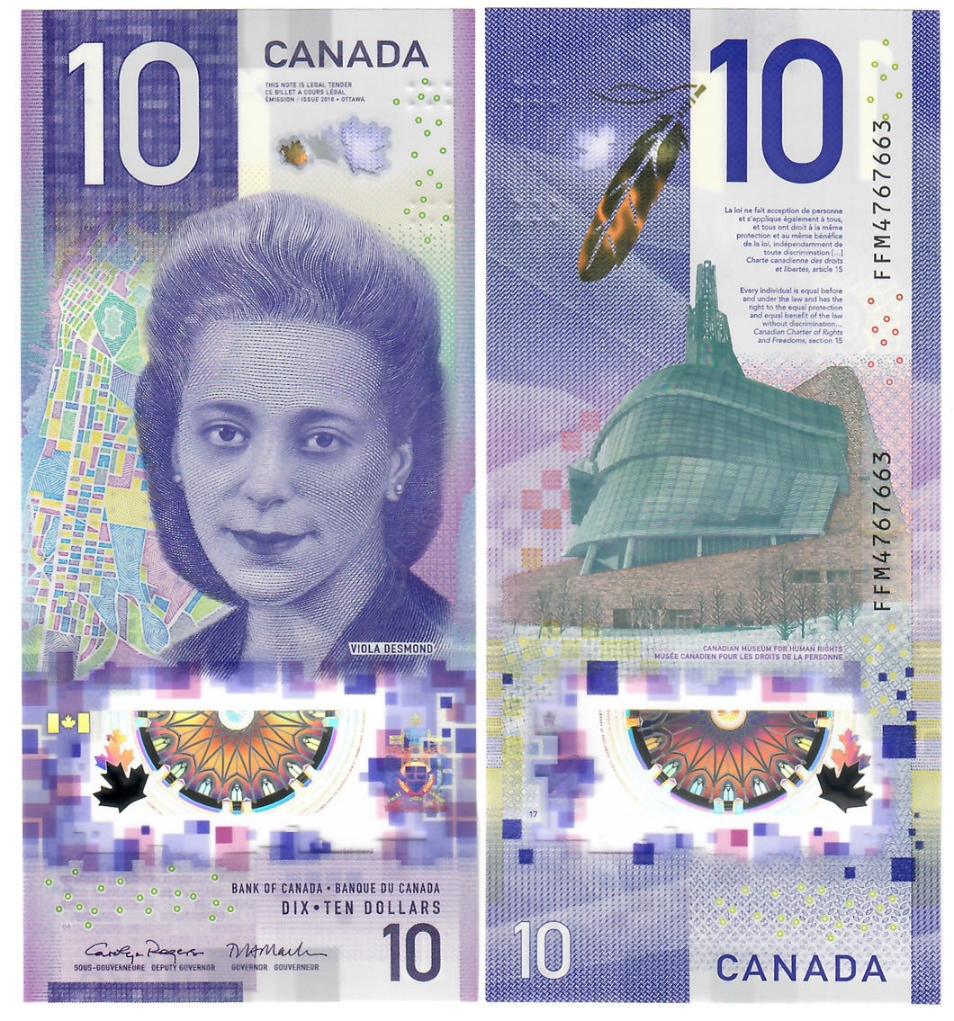 Canada 10 Dollars 2018 (2023) UNC 