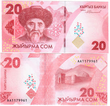 Load image into Gallery viewer, SET Kyrgyzstan 20, 50 &amp; 100 Som 2023 (2024) UNC &quot;AA&quot;
