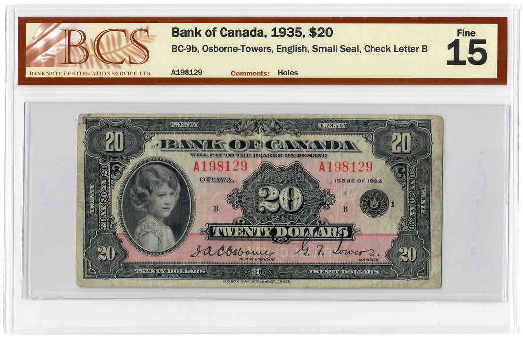 Canada 20 Dollars 1935 F 
