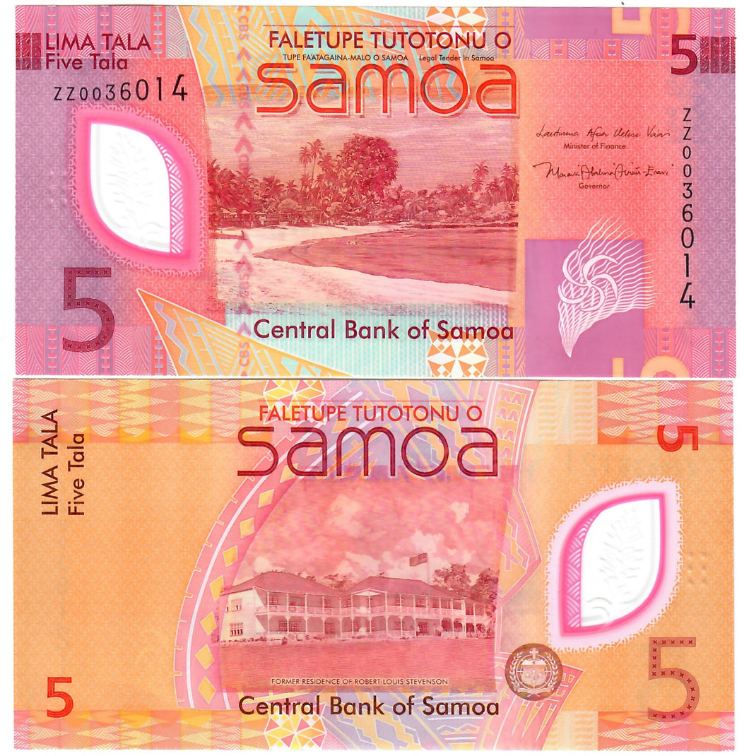 Samoa 5 Tala 2023 UNC 