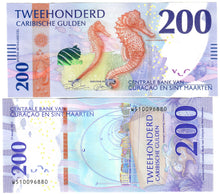 Load image into Gallery viewer, FULL SET Curacao & St Maarten 10, 20, 50, 100 & 200 Caribbean Guilders 2025 UNC