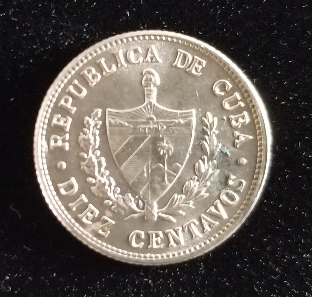 Caribbean 10 Centavos 1949 90.0% Silver