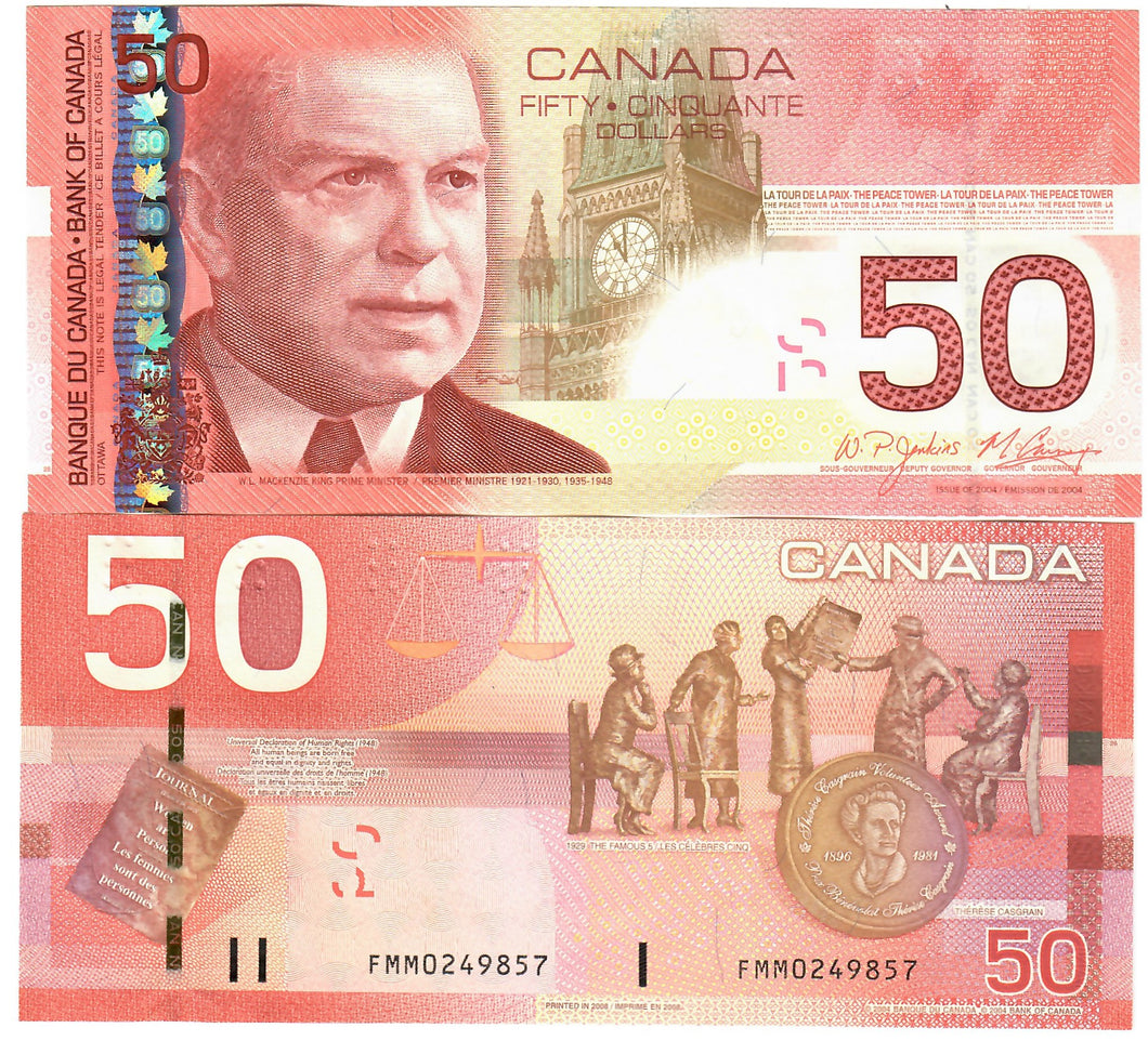 Canada 50 Dollars 2004 (2008) aUNC 
