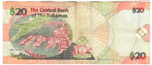 Load image into Gallery viewer, Bahamas 20 Dollars 2010 VG-VF