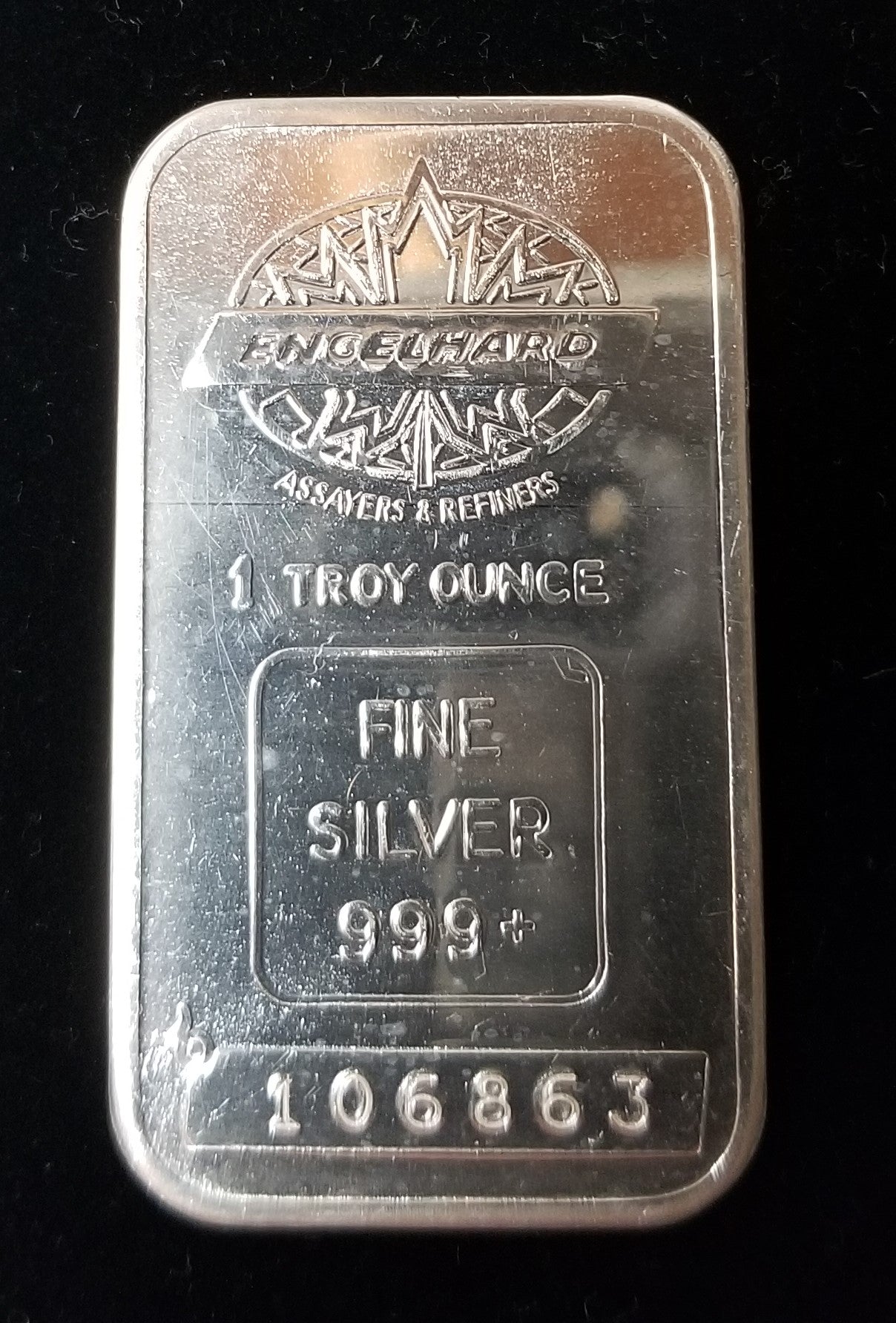 Engelhard Assayers & Refiners 1 Ounce 99.9% Fine Silver Maple Leaf Bul ...