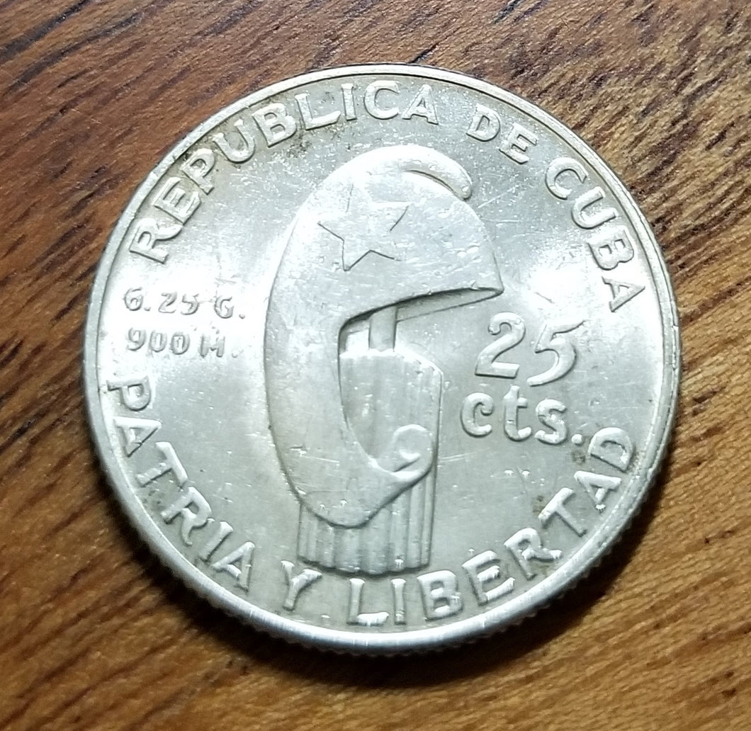 Caribbean 20 Centavos 1953 90.0% Silver