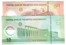 Load image into Gallery viewer, SET United Arab Emirates 5 &amp; 10 Dirhams 2024 UNC
