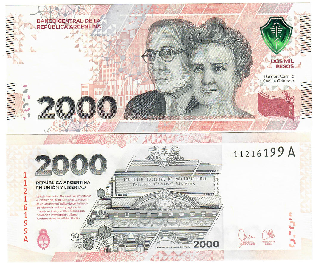 Argentina 2000 Pesos 2023 UNC