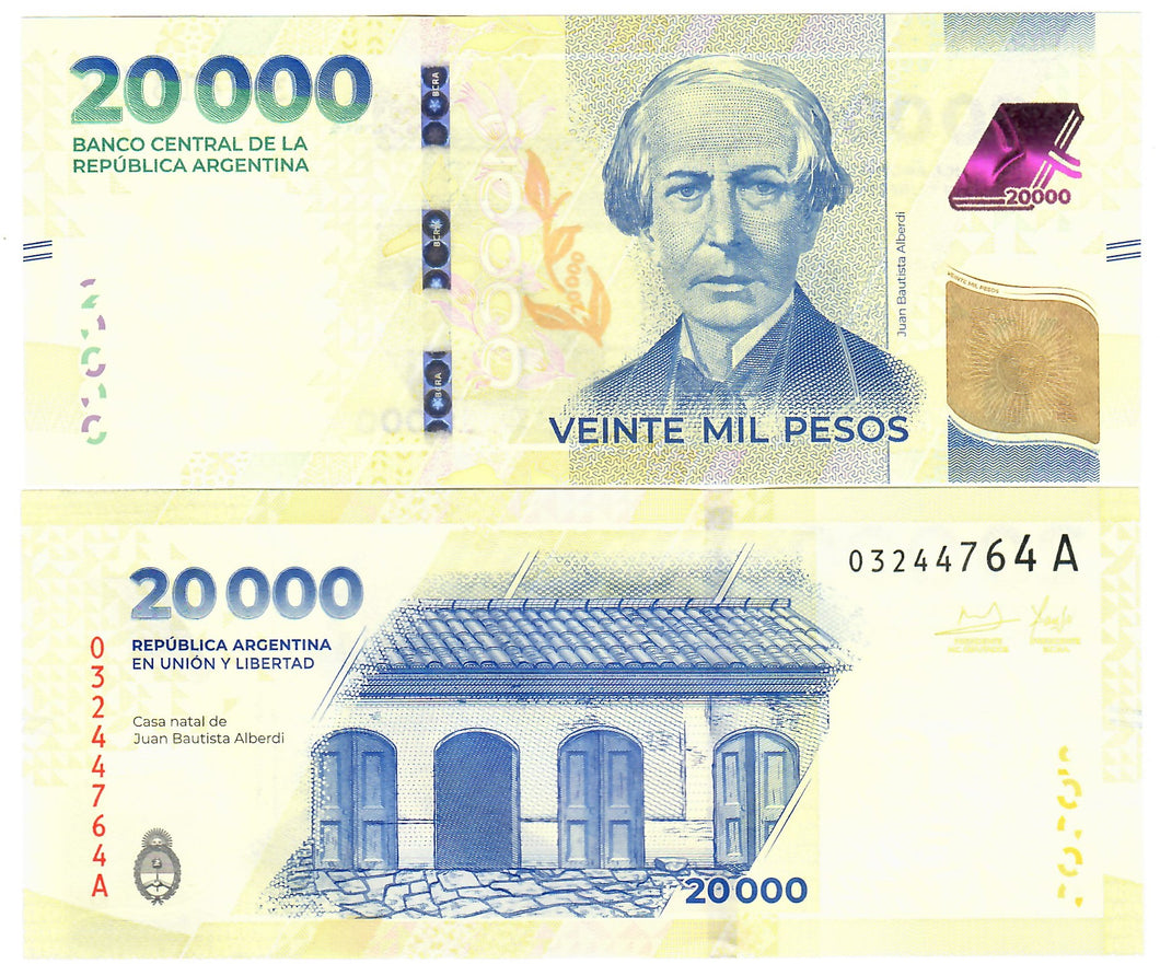 Argentina 20000 Pesos 2024 UNC 