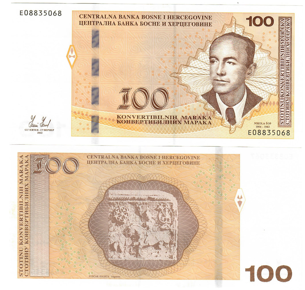 Bosnia 100 Convertible Marka 2012 UNC (Bosnian)