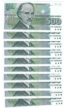 Load image into Gallery viewer, Bulgaria 10x 500 Leva 1993 UNC
