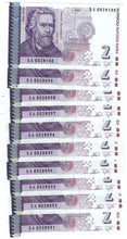 Load image into Gallery viewer, Bulgaria 10x 2 Leva 2005 UNC
