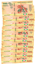 Load image into Gallery viewer, Burundi 10x 500 Francs 2023 UNC
