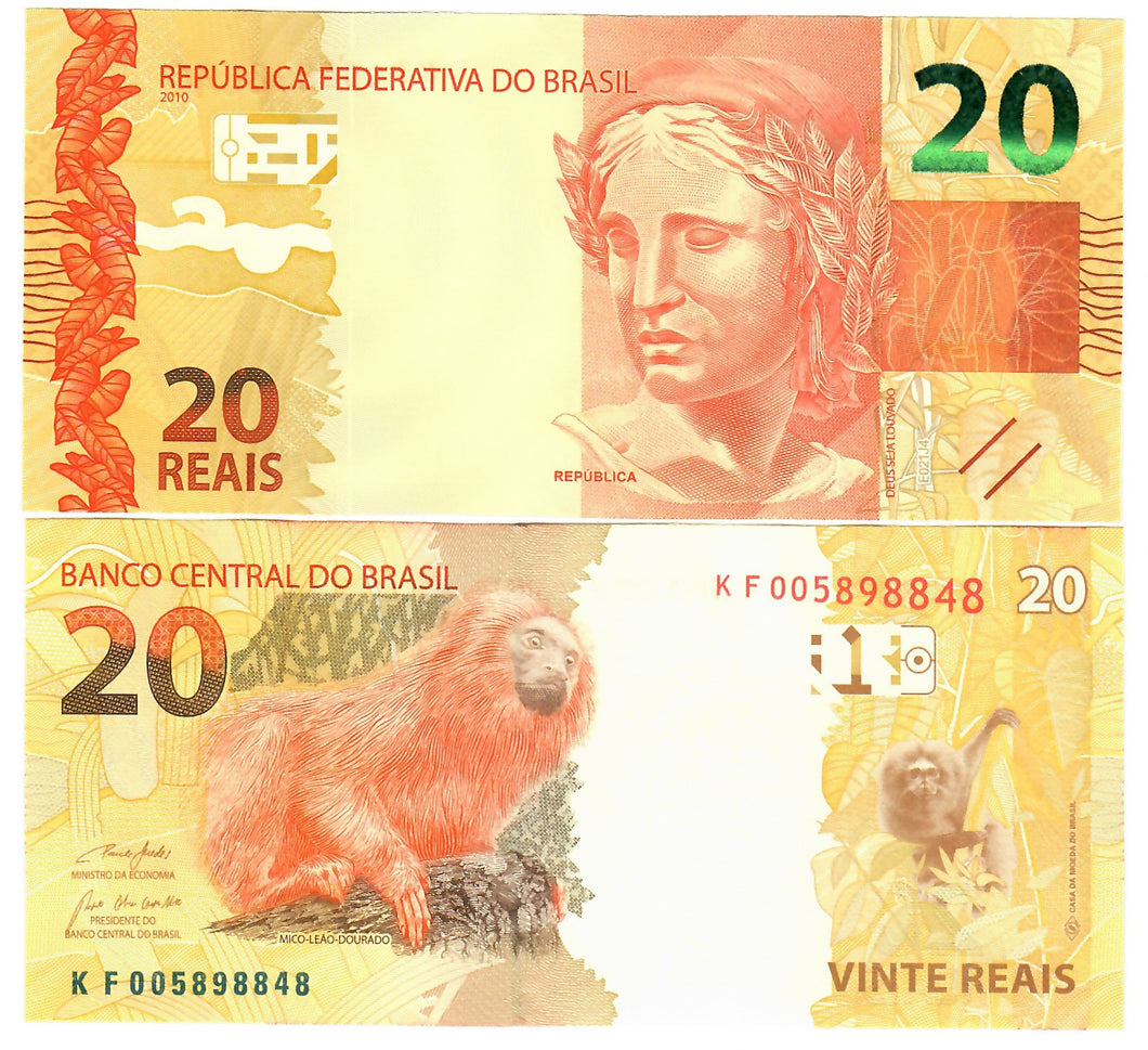 Brazil 20 Reais 2010 (2023) UNC