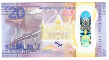 Load image into Gallery viewer, Scotland 20 Pounds 2019 UNC Bank of Scotland Queensferry Commemorative
