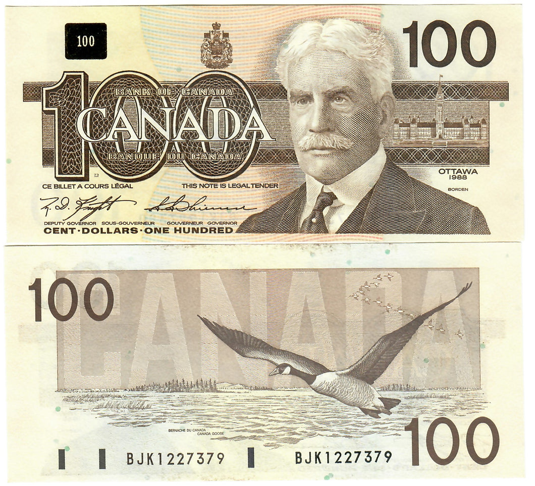 Canada 100 Dollars 1988 UNC 