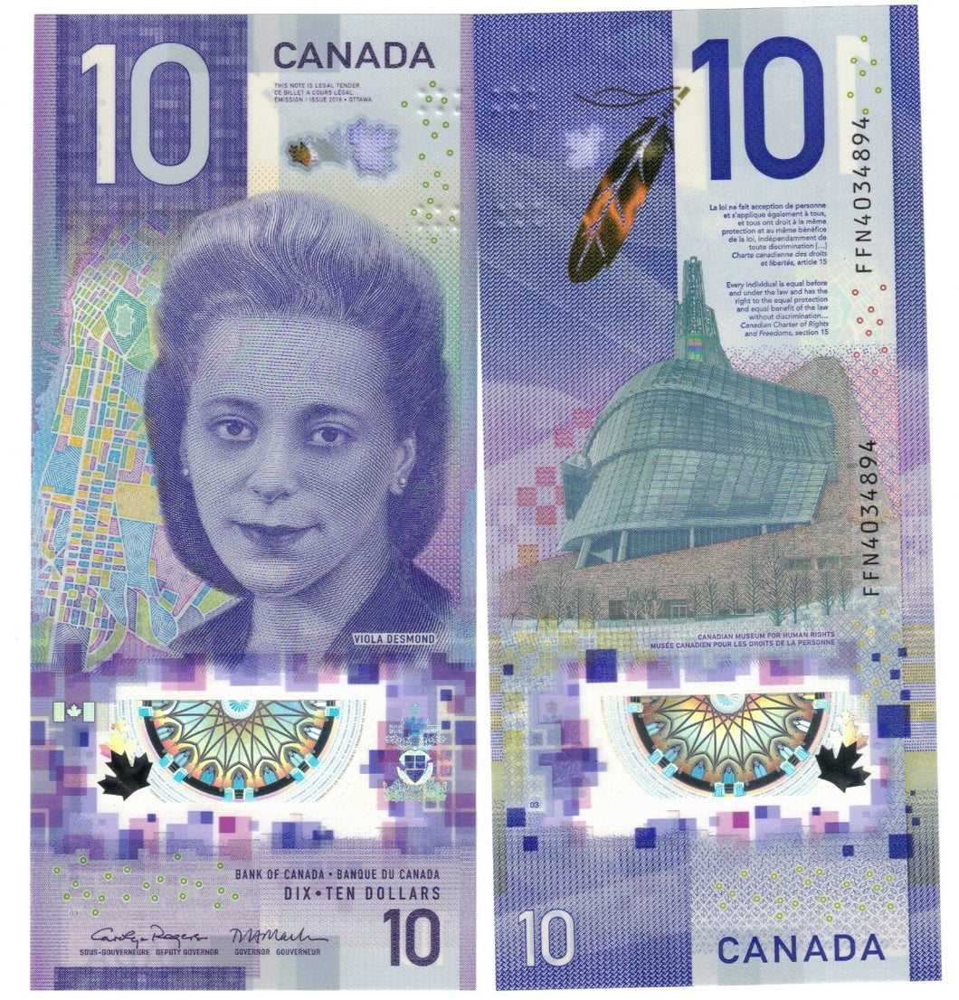 Canada 10 Dollars 2018 (2023) UNC 