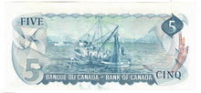Load image into Gallery viewer, Canada 5 Dollars 1972 aUNC &quot;CA&quot; Bouey/Rasminsky
