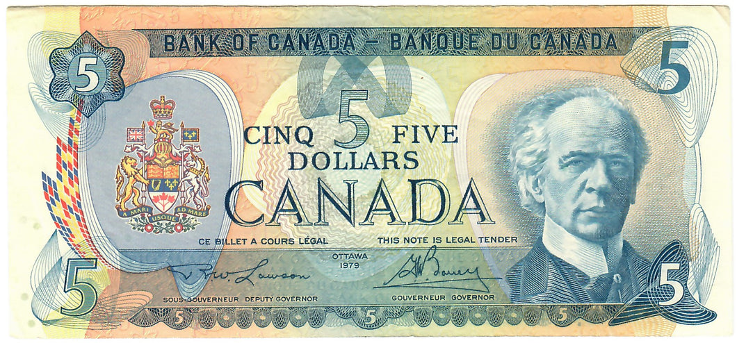 Canada 5 Dollars 1979 VF 