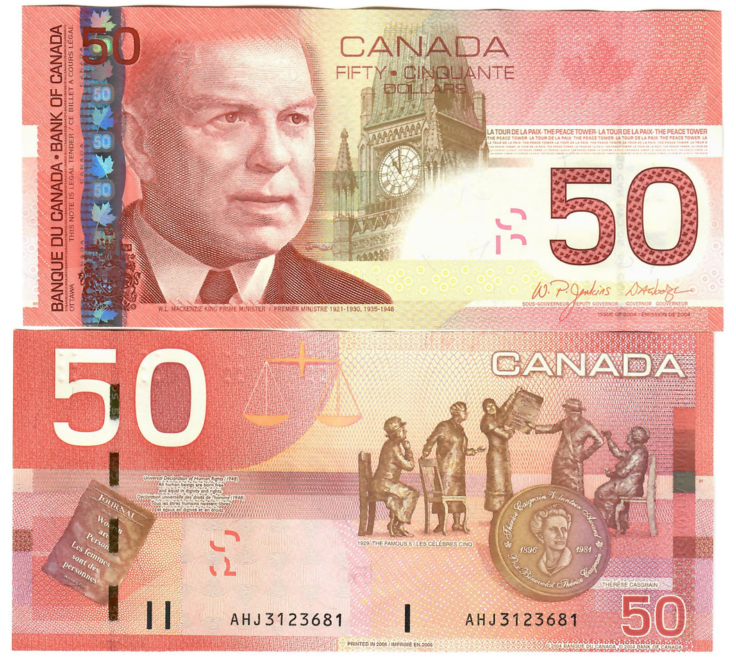 Canada 50 Dollars 2004 (2006) aUNC 