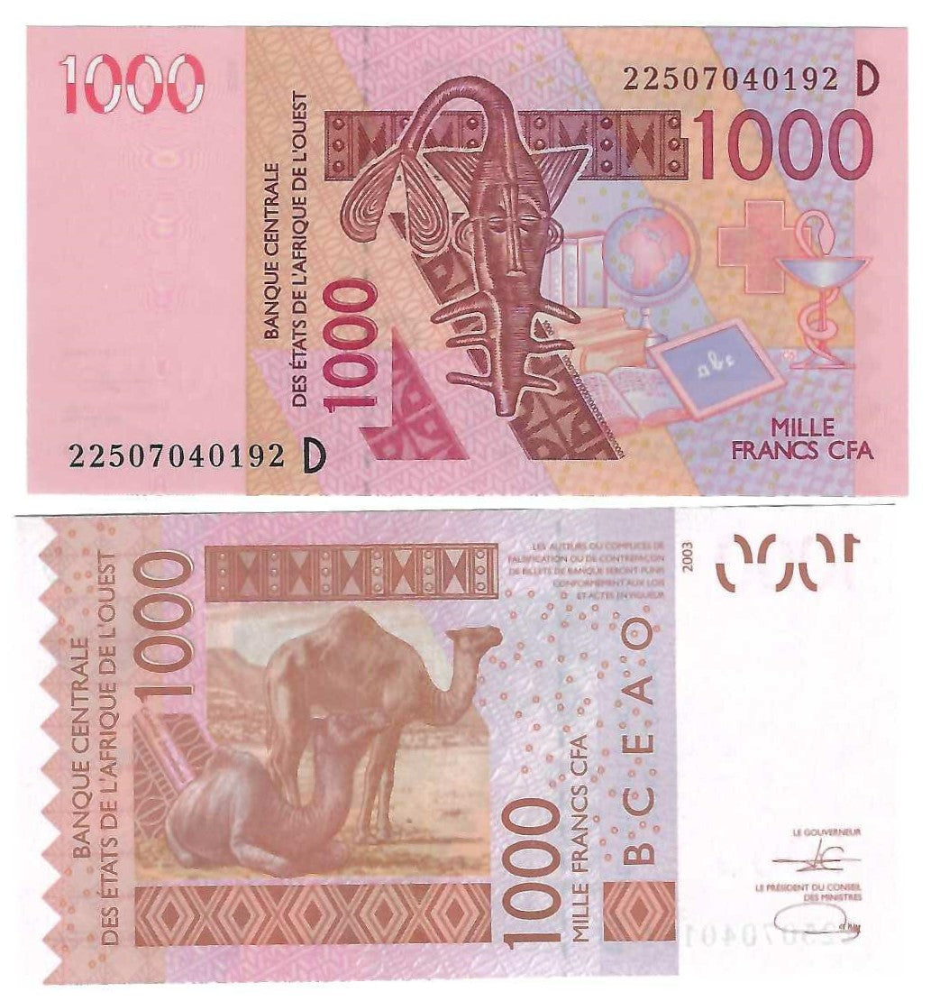 Mali 1000 Francs CFA 2003 (2022) UNC 