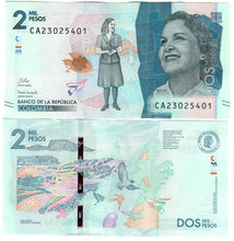 Load image into Gallery viewer, Colombia 10x 2000 Pesos 2021 UNC
