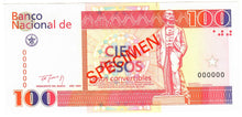 Load image into Gallery viewer, Caribbean 100 Pesos Convertibles 1994 UNC SPECIMEN
