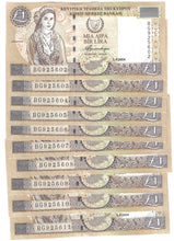 Load image into Gallery viewer, Cyprus 10x 1 Pound 2004 UNC
