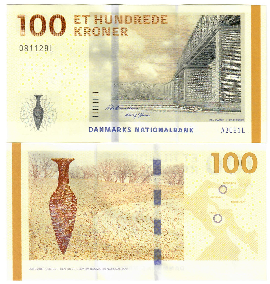 Denmark 100 Kroner 2009 UNC Bernstein/Sorensen