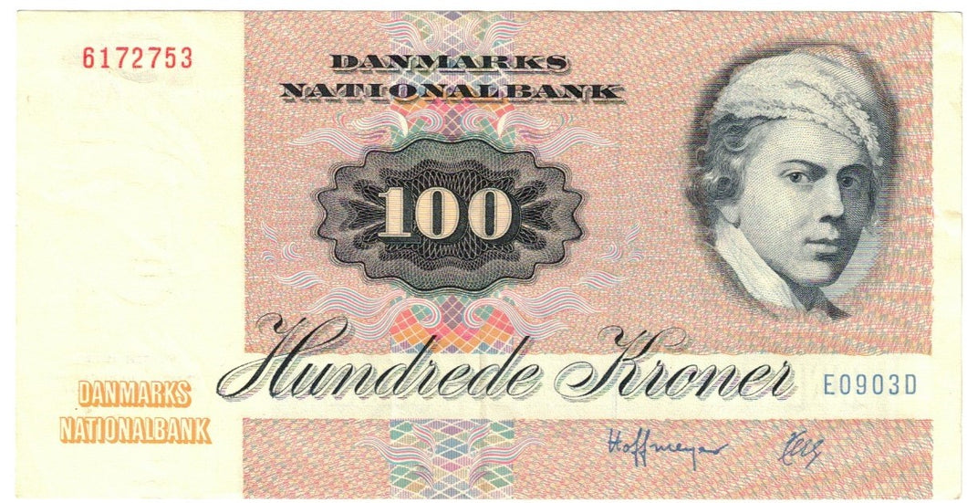 Denmark 100 Kroner 1990 EF 