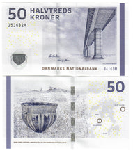 Load image into Gallery viewer, Denmark 10x 50 Kroner 2009 (2016) UNC Callesen/Sorensen
