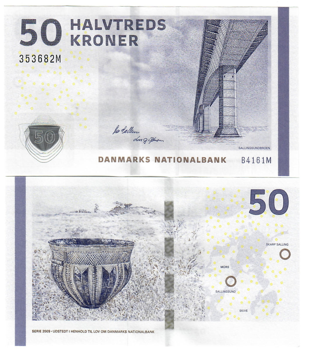 Denmark 50 Kroner 2009 (2016) UNC Callesen/Sorensen