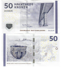 Load image into Gallery viewer, Denmark 10x 50 Kroner 2009 (2016) UNC Jensen/Sorensen
