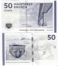 Load image into Gallery viewer, Denmark 10x 50 Kroner 2009 (2016) UNC Rohde/Sorensen
