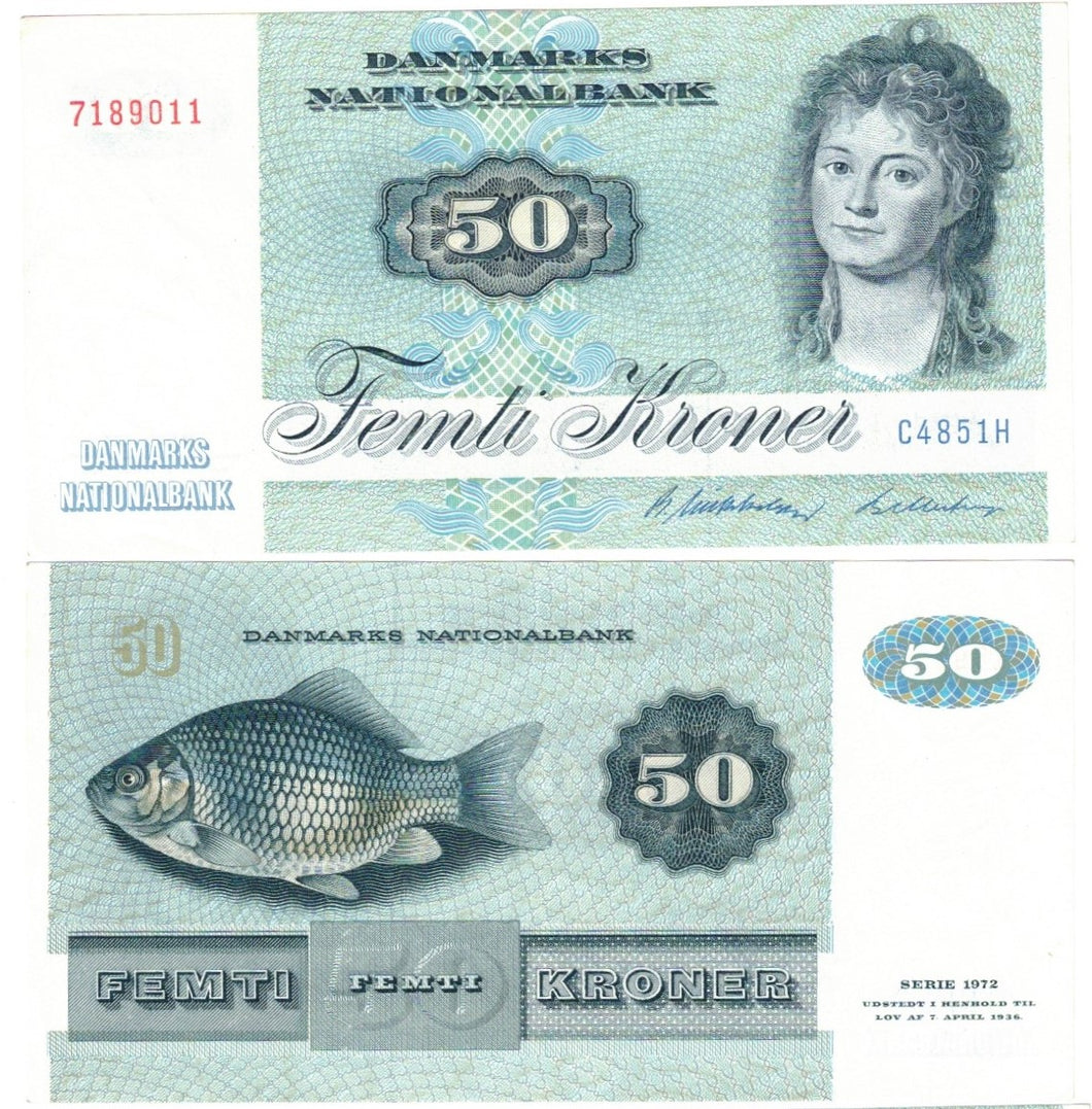 Denmark 50 Kroner 1985 EF 