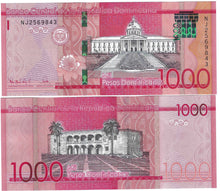 Load image into Gallery viewer, SET Dominican Republic 500 &amp; 1000 Pesos 2023 UNC
