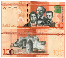 Load image into Gallery viewer, Dominican Republic 100x 100 Pesos 2021 UNC FULL BUNDLE
