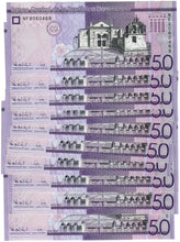 Load image into Gallery viewer, Dominican Republic 10x 50 Pesos 2021 UNC
