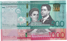 Load image into Gallery viewer, SET Dominican Republic 500 &amp; 1000 Pesos 2023 UNC

