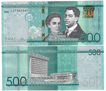 Load image into Gallery viewer, SET Dominican Republic 500 &amp; 1000 Pesos 2023 UNC
