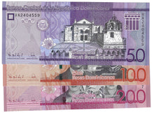 Load image into Gallery viewer, SET Dominican Republic 50, 100 &amp; 200 Pesos 2024 UNC
