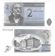 Load image into Gallery viewer, Estonia 10x 2 Krooni 1992 UNC
