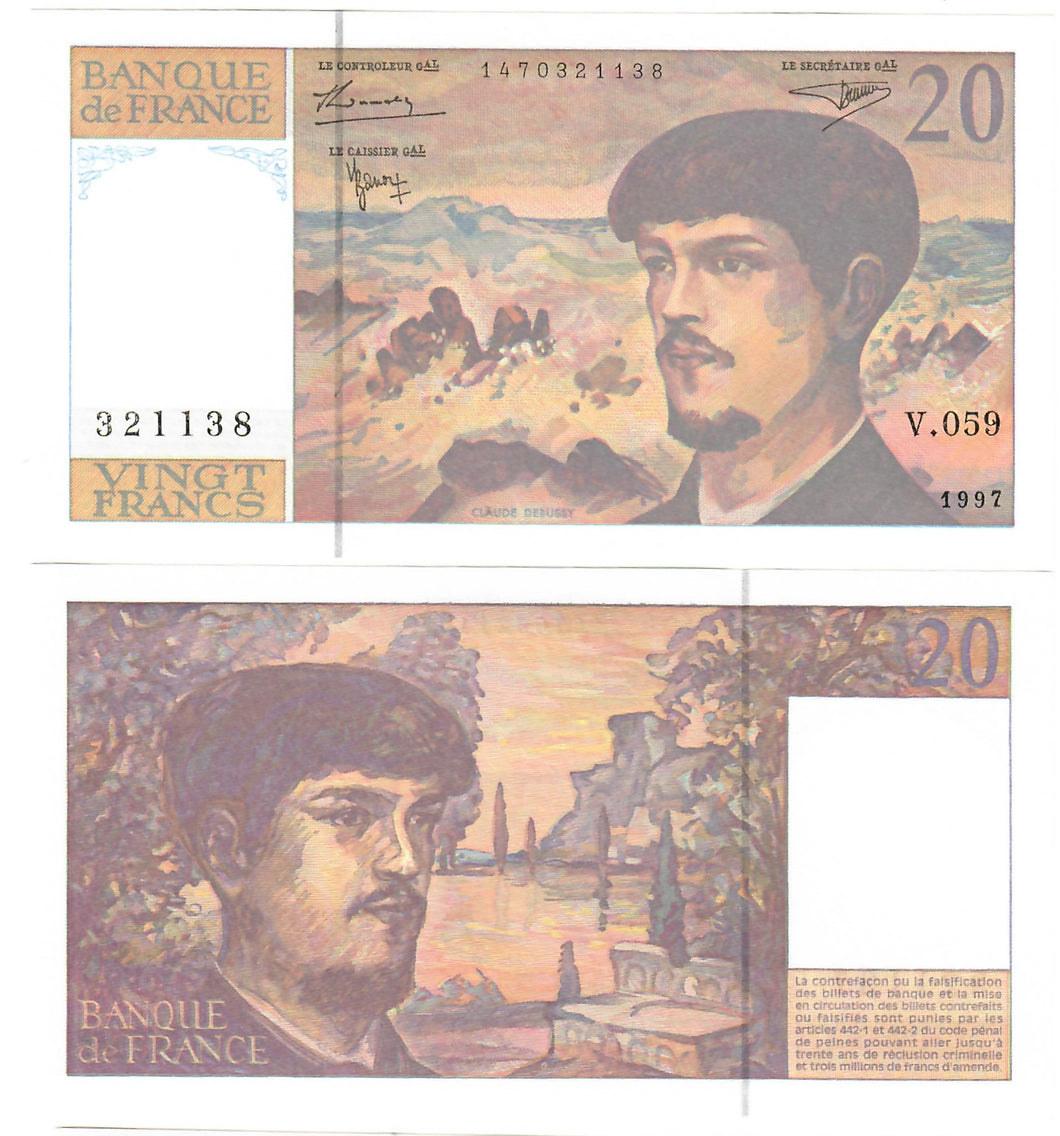 France 20 Francs 1997 UNC