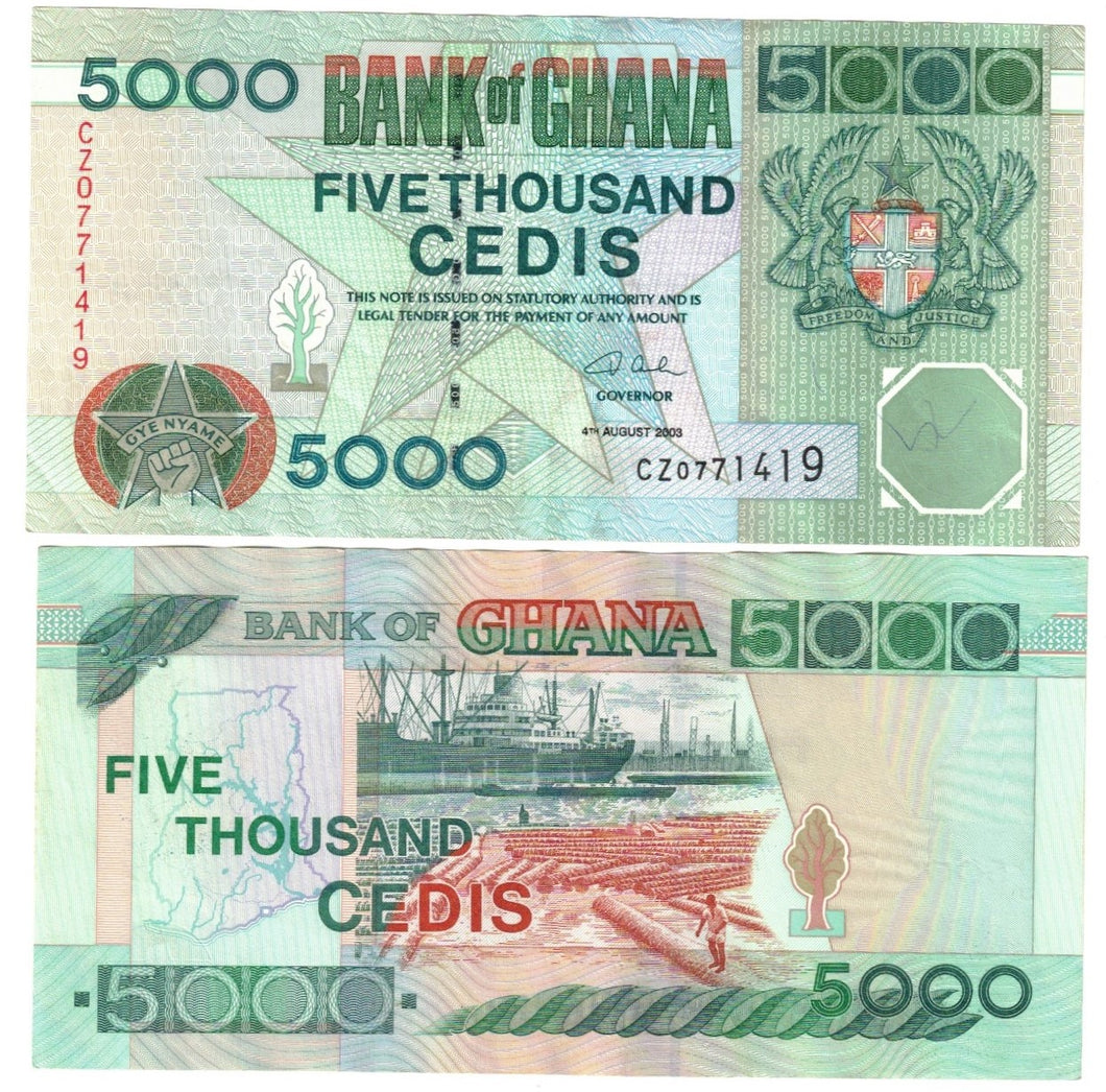 Ghana 5000 Cedis 2003 EF