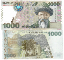 Load image into Gallery viewer, SET Kyrgyzstan 3x 1000 Som 2000, 2016 &amp; 2023 UNC
