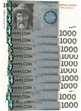 Load image into Gallery viewer, Kyrgyzstan 10x 1000 Som 2016 UNC
