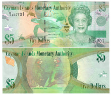 Load image into Gallery viewer, SET Cayman Islands 1 &amp; 5 Dollars 2018 UNC &quot;McTaggart/Scotland&quot;
