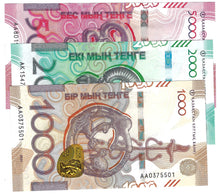 Load image into Gallery viewer, SET Kazakhstan 1000, 2000 &amp; 5000 Tenge 2023-24 (2024-25) UNC
