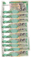 Load image into Gallery viewer, Sri Lanka 10x 10 Rupees 1995 UNC
