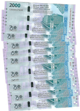 Load image into Gallery viewer, Sri Lanka 10x 2000 Rupees 2025 UNC Commemorative
